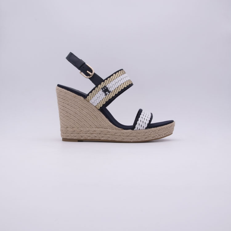 TOMMY HILFIGER GOLDEN WEBBING WEDGE