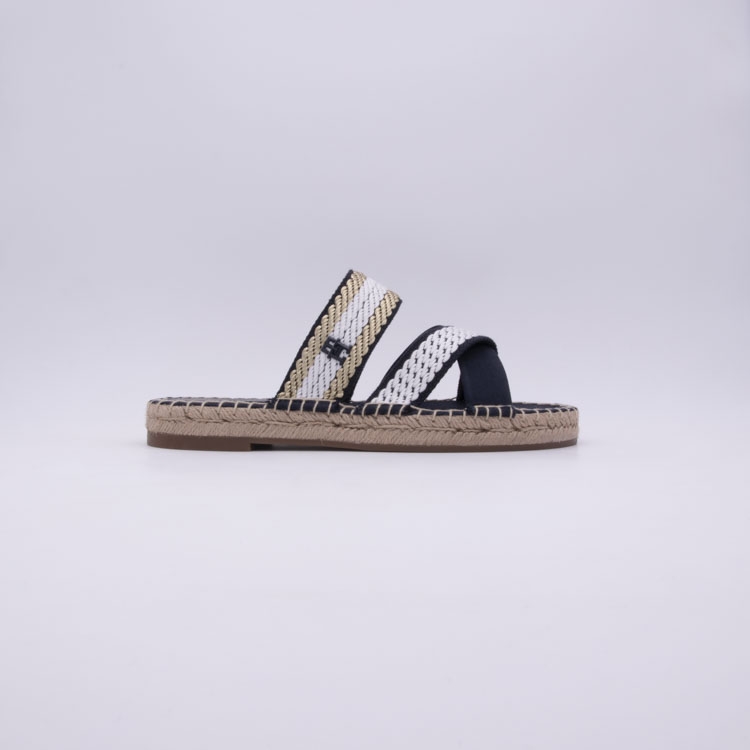 TOMMY HILFIGER GOLDEN WEBBING SANDAL