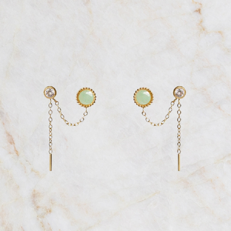 EMMA ET CHLOE BOUCLES D OREILLES PENDANTES CHLORIS