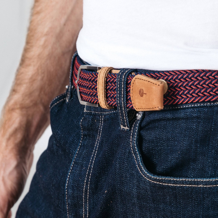 FAGUO BELT BICOLOR RED07