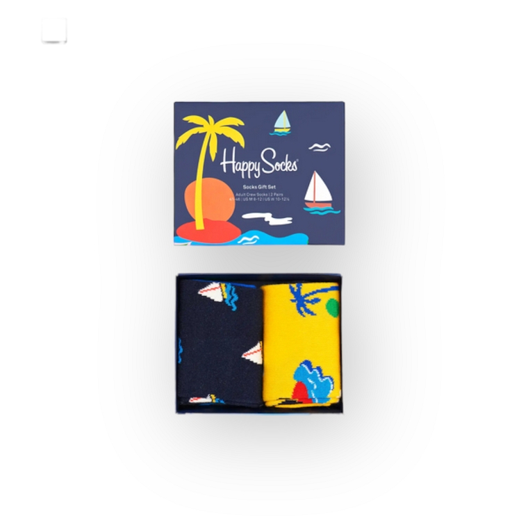 HAPPY SOCKS 2 PACK SAIL AWAY GIFT SET